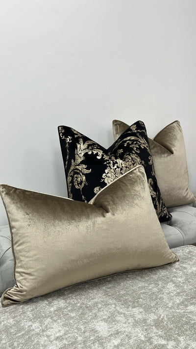 Luxury dark champagne cushion - Luscious Homewares