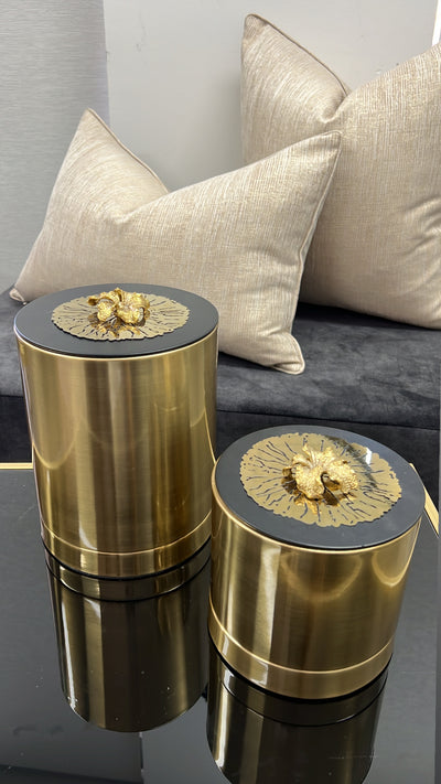 Lotus Gold Jar - Luscious Homewares