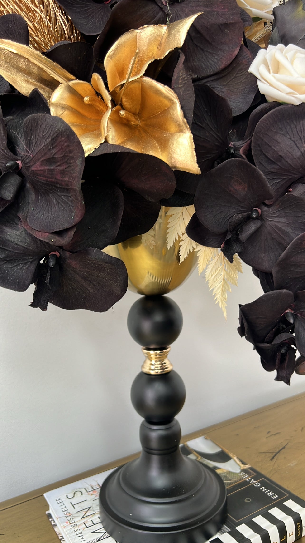 Shadow bloom floral arrangement