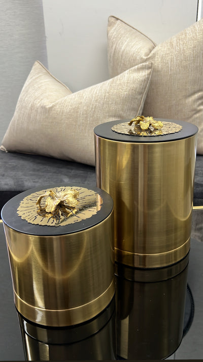 Lotus Gold Jar - Luscious Homewares