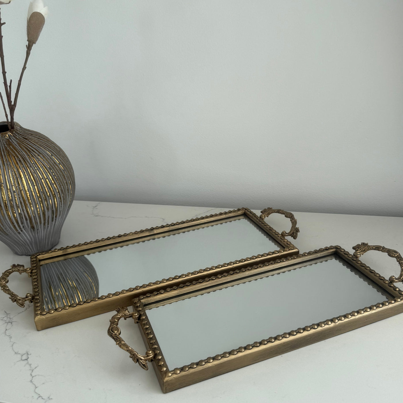 Regency ornate mirror tray