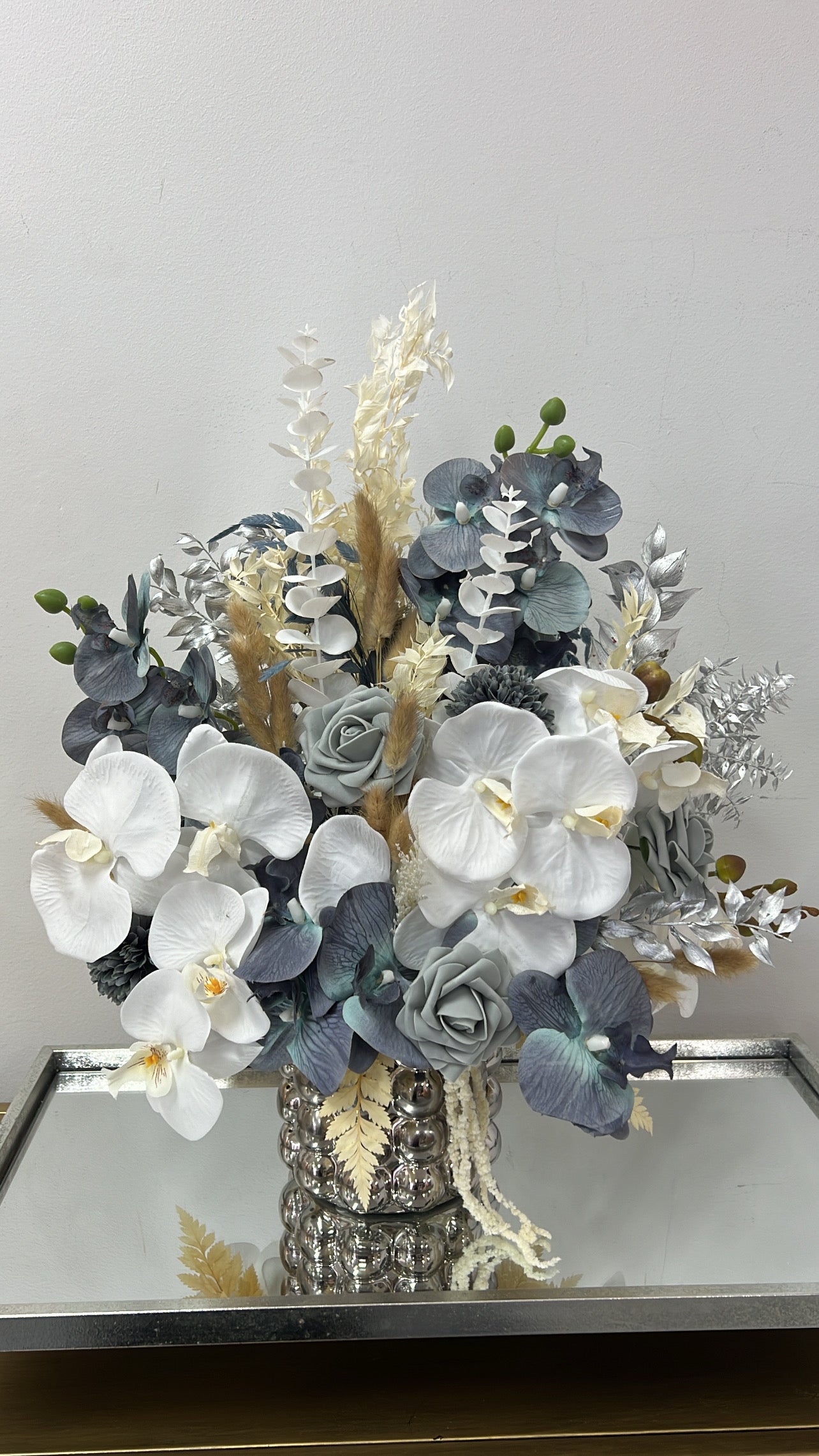 Sapphire floral arrangement