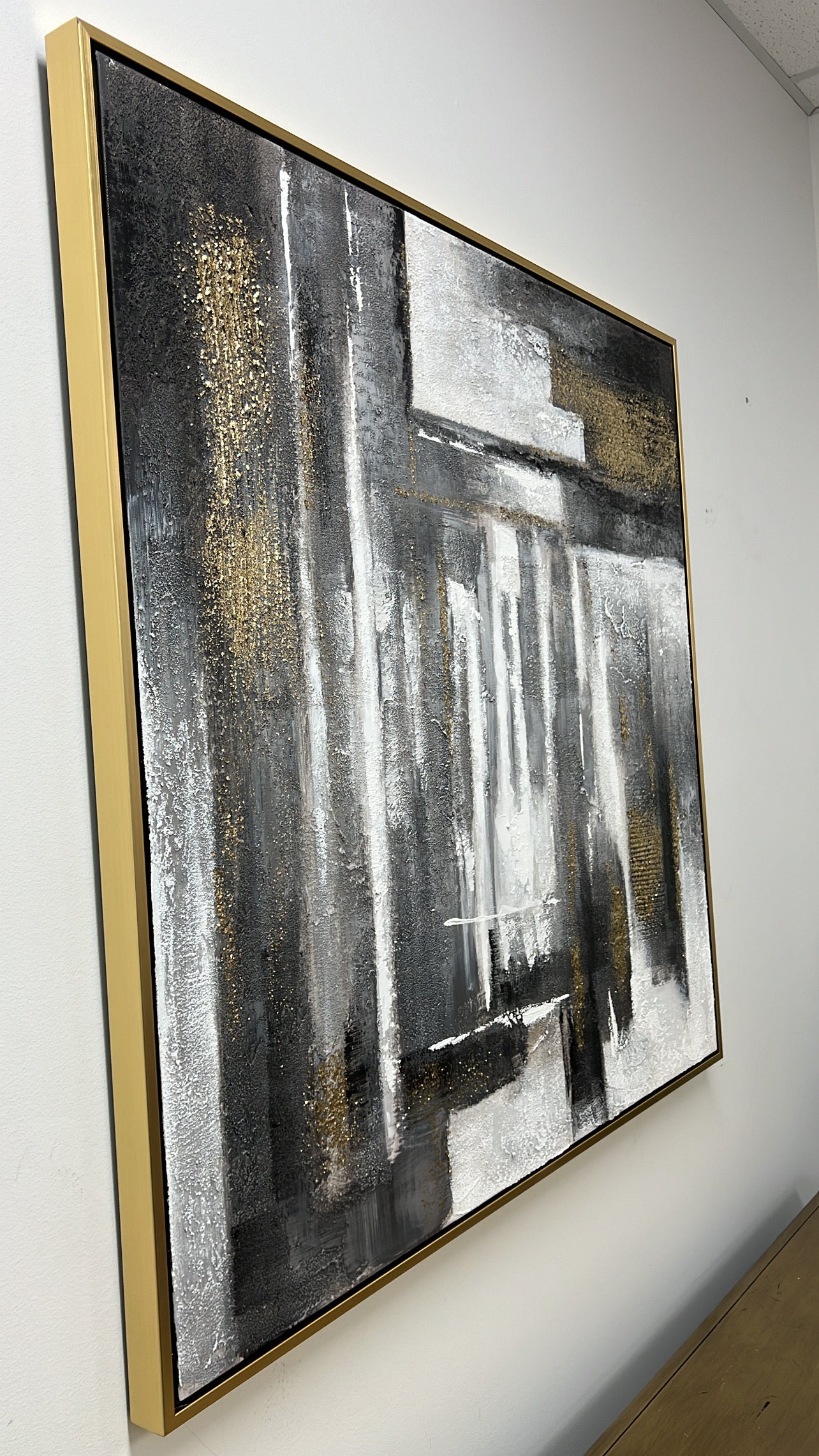 Abstracts Gold frame wall art