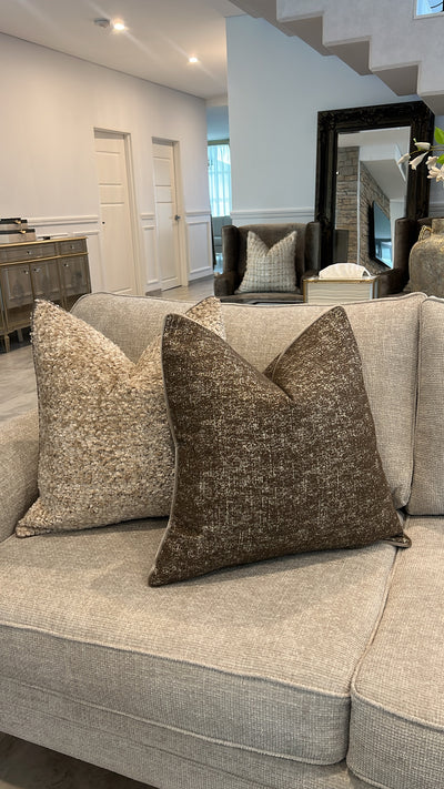 Hershy brown cushion - Luscious Homewares