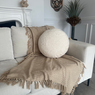 Caramel Throw - Luscious Homewares