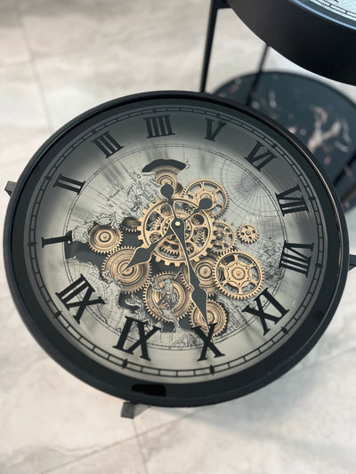 Industrial Mechanical gear Clock Table - Luscious Homewares