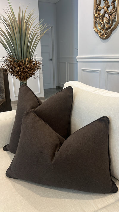 Millard Expresso cushion - Luscious Homewares