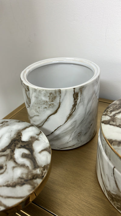 Marble swirl Jar