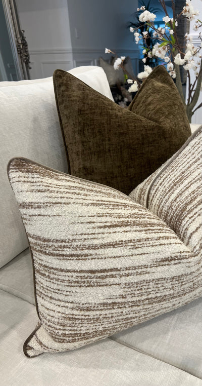 Elaha olive cushion - Luscious Homewares