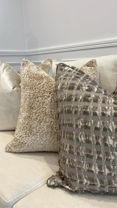 Lama latte Cushion - Luscious Homewares