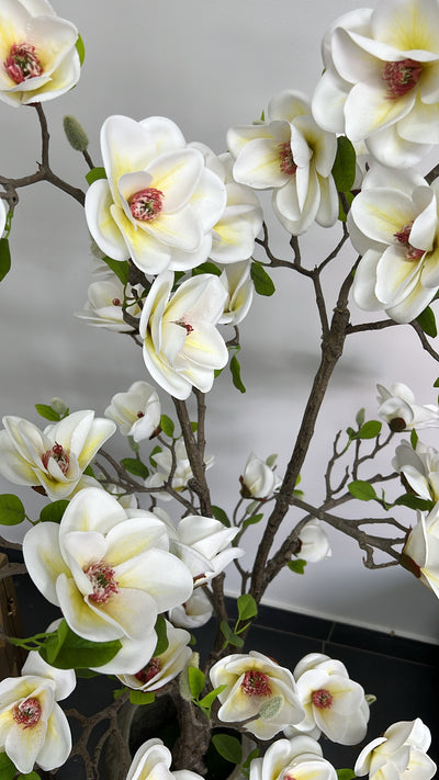 Magnolia white artificial tree plant