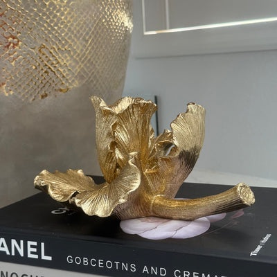 Blossom Gold Candle holder - Luscious Homewares