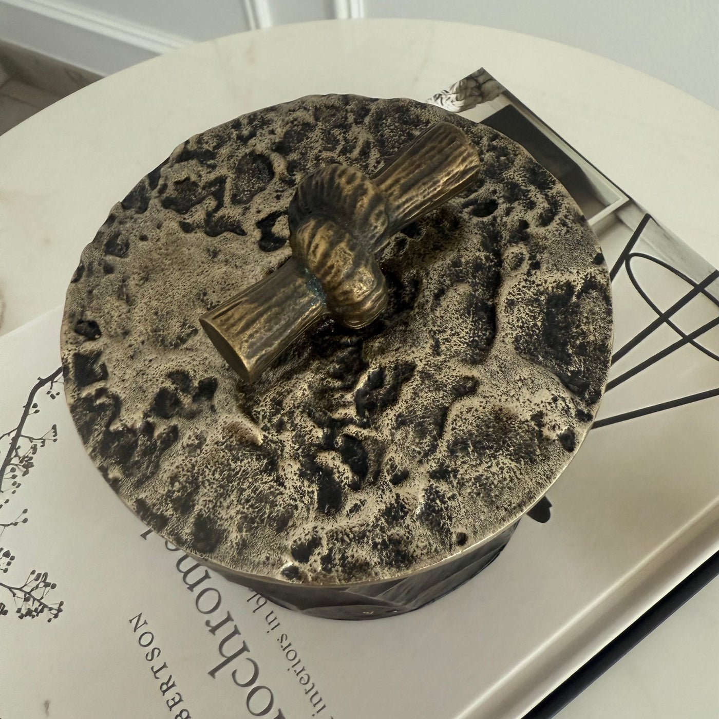 Hammered knot Trinket box - Luscious Homewares