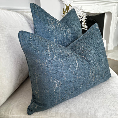 Allure teal & nude Cushion - Luscious Homewares