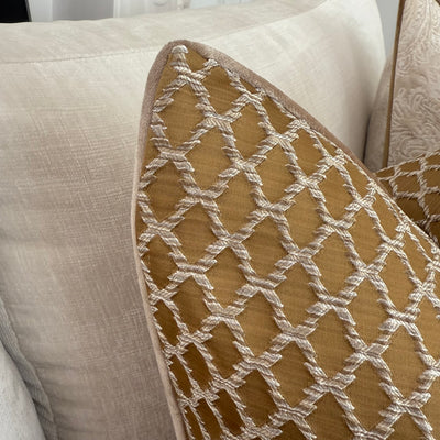 Milana gold cushion - Luscious Homewares