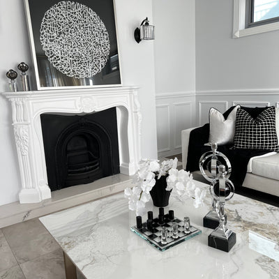 Chess black crystal and crystal - Luscious Homewares