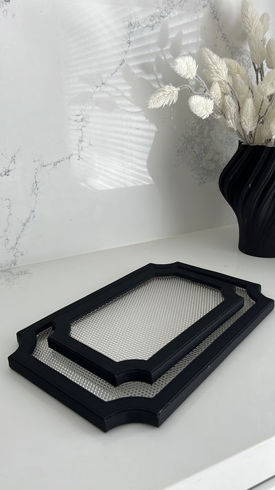 Black decorative / serving tray