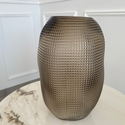 Leeya textured Glass vase - Luscious Homewares