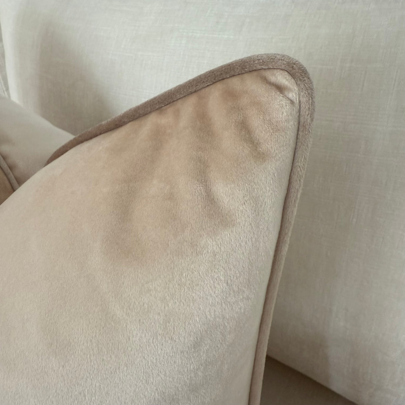 Luxury oyster beige cushion - Luscious Homewares