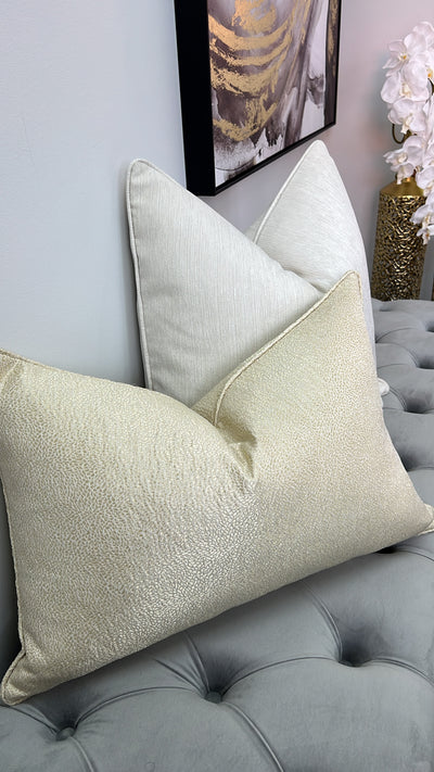 Gracious light gold cushion - Luscious Homewares