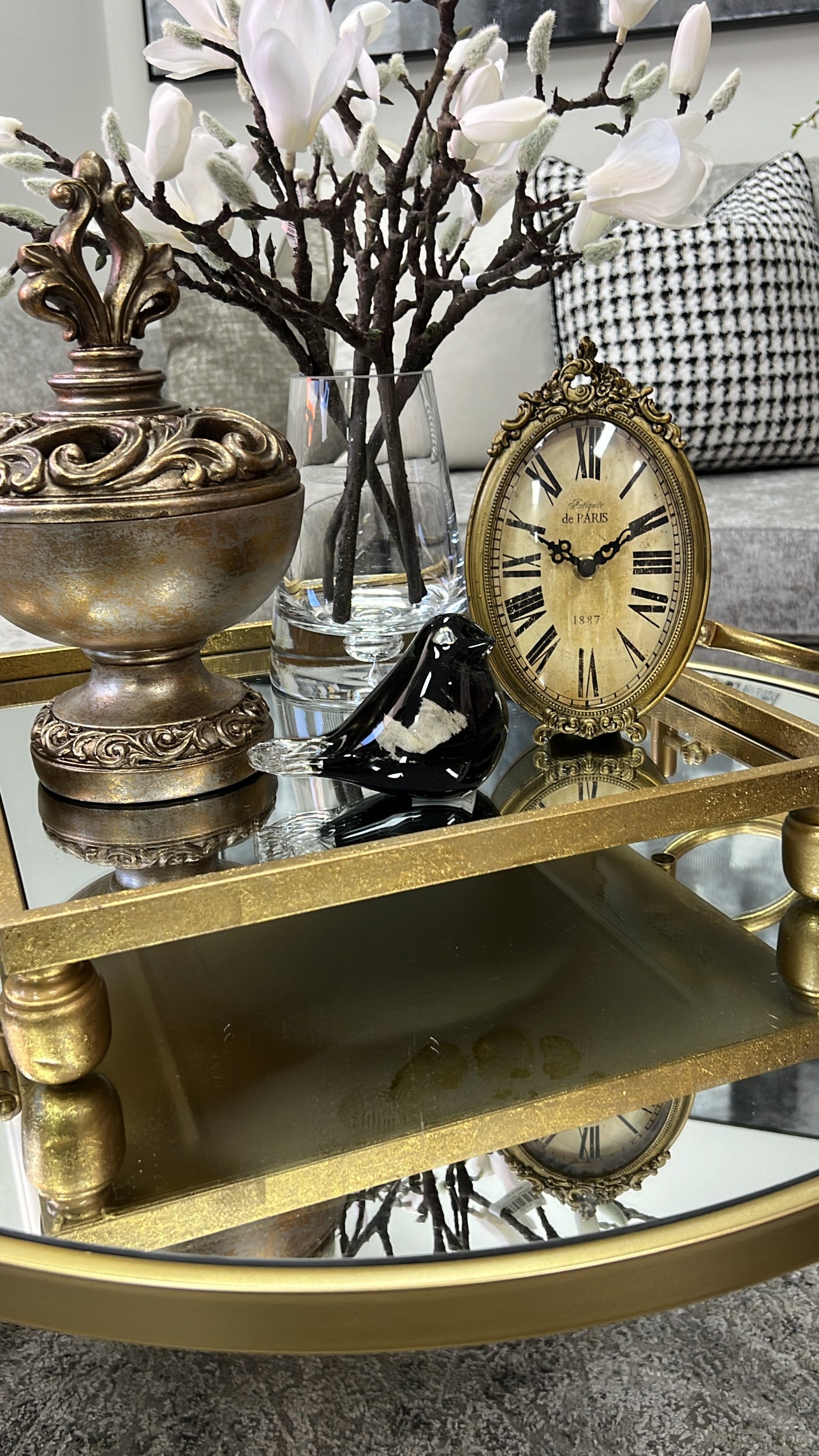 Colless birdy black and gold - Luscious Homewares