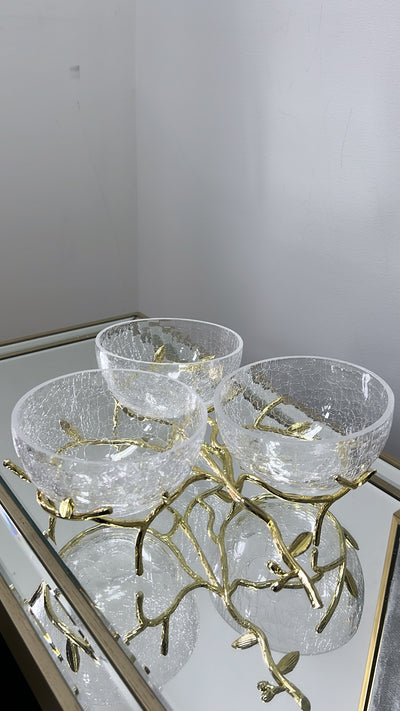 Zen triple gold bowls