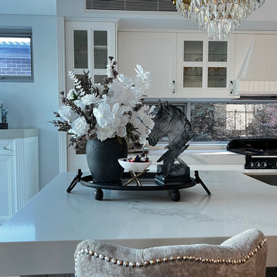 Porcelain Horse statue sculpture - Luscious Homewares