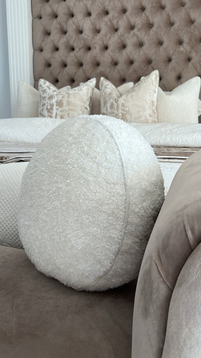 Lama Nude round cushion 50cm diameter - Luscious Homewares