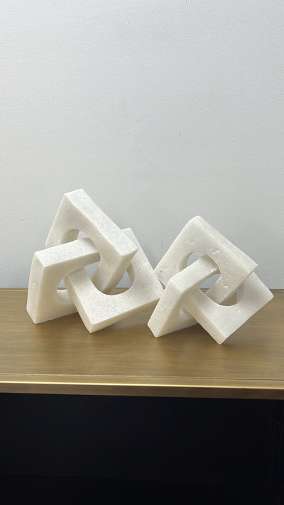 Links granite resin sculpture - Luscious Homewares