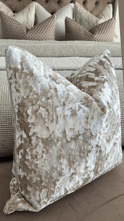Limited edition Majestical velvet textured cushion - Luscious Homewares