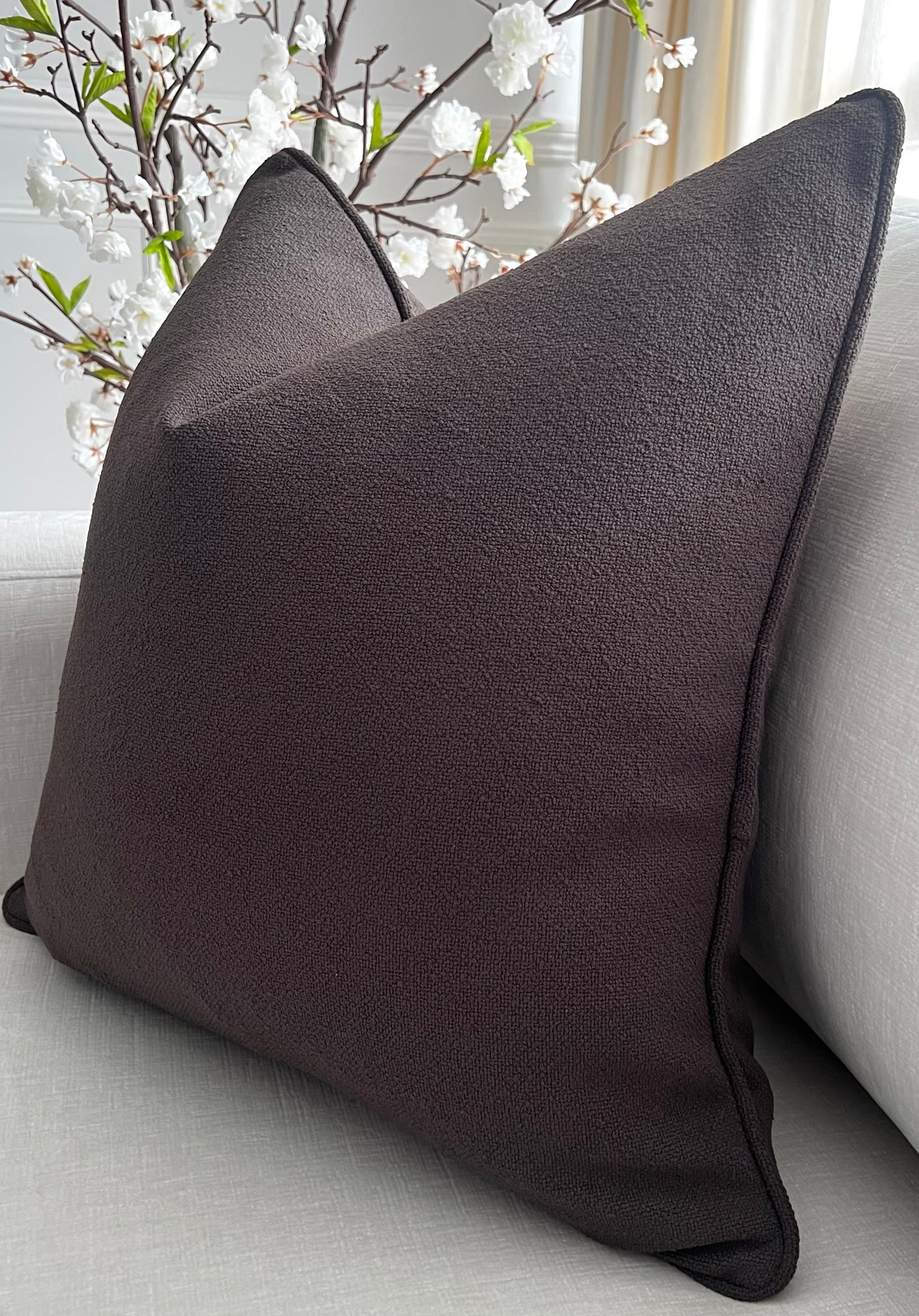 Millard Expresso cushion - Luscious Homewares