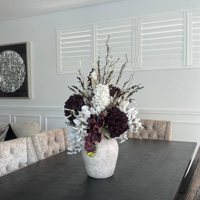 Raspberry bloom flower Arrangement - Luscious Homewares