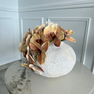 Dusty coffee real touch vein orchid - Luscious Homewares