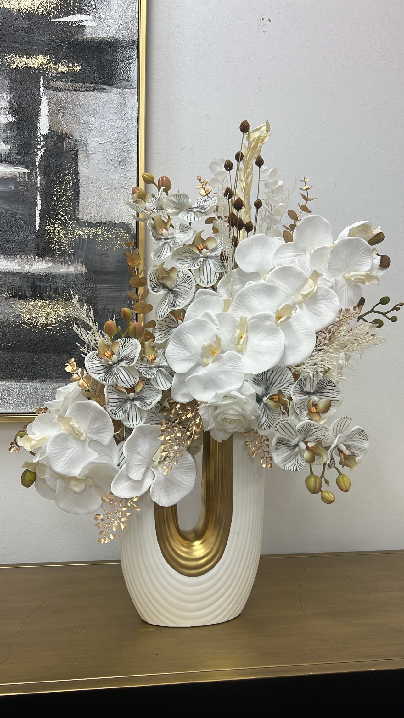 Noir Gold floral arrangement