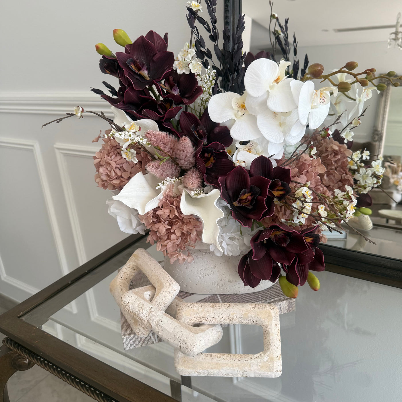 Dusk Floral Arrangement - Luscious Homewares
