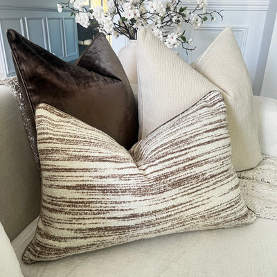 Nutmeg boucle cushion - Luscious Homewares