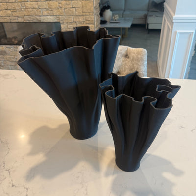 ceramic black vase - Luscious Homewares