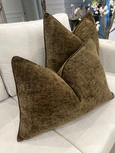 Elaha olive cushion - Luscious Homewares