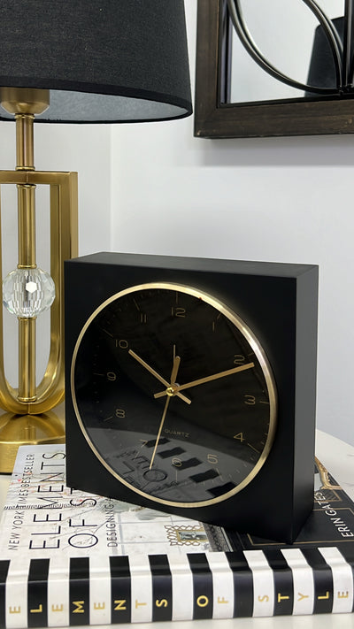 Max clock black - Luscious Homewares