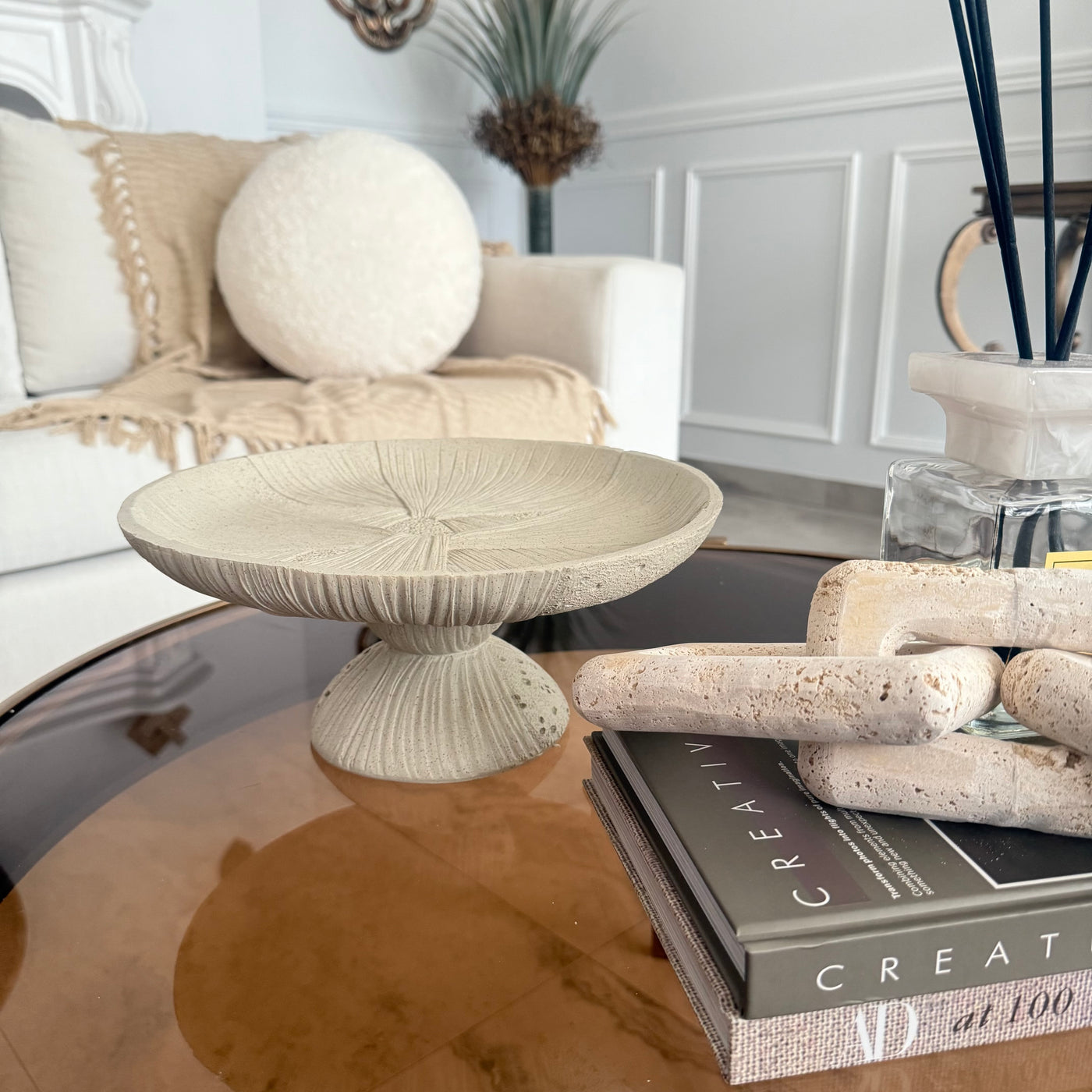 Lucy pedal Decorative bowl / platter - Luscious Homewares