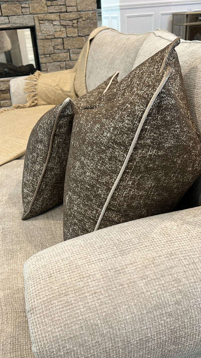 Hershy brown cushion - Luscious Homewares