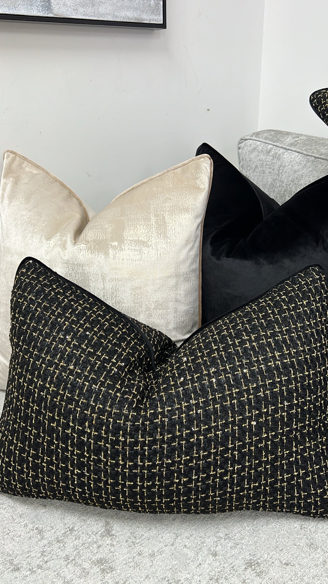 Coco tweed Cushion - Luscious Homewares