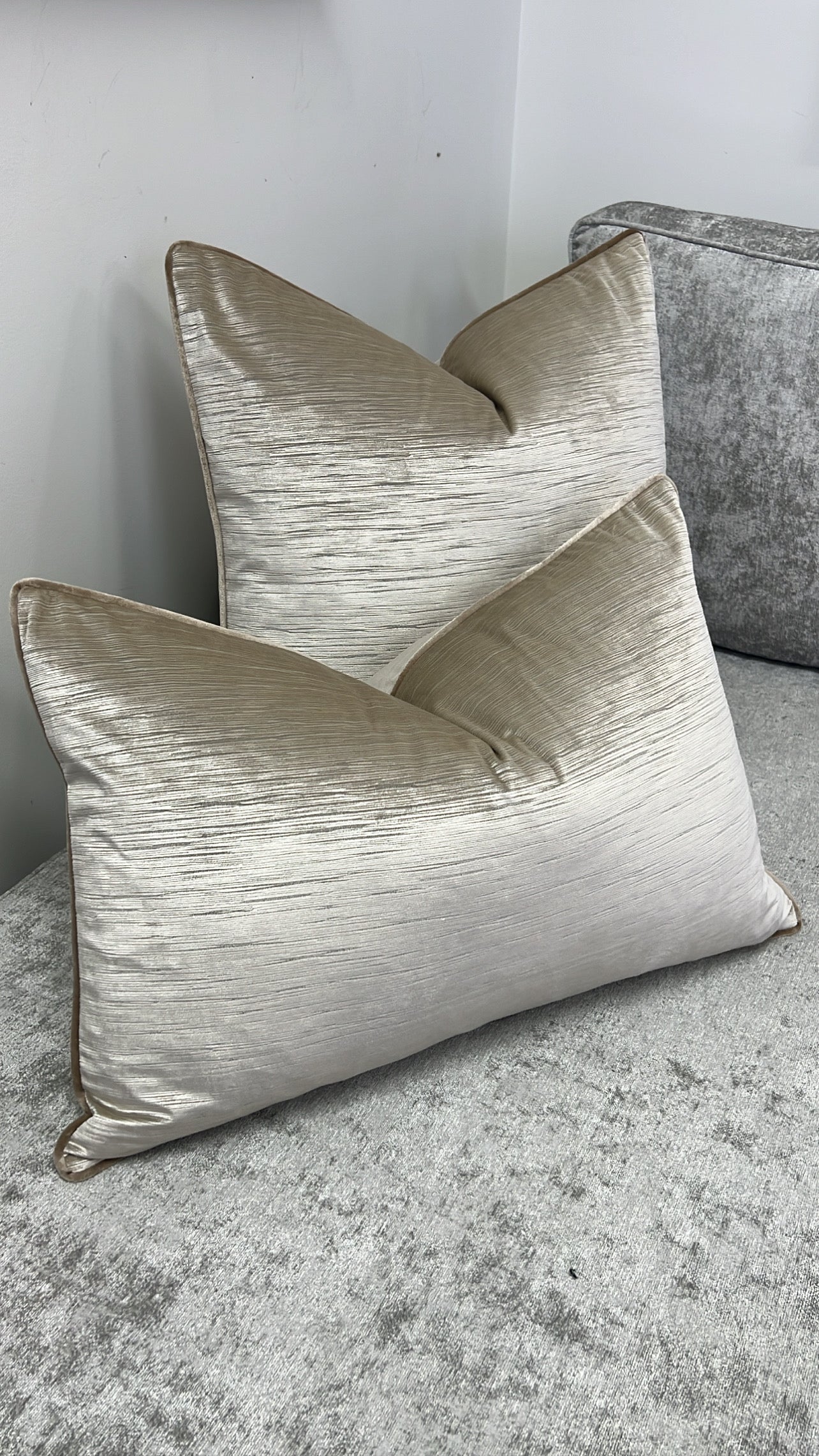 Acacia champagne cushion - Luscious Homewares