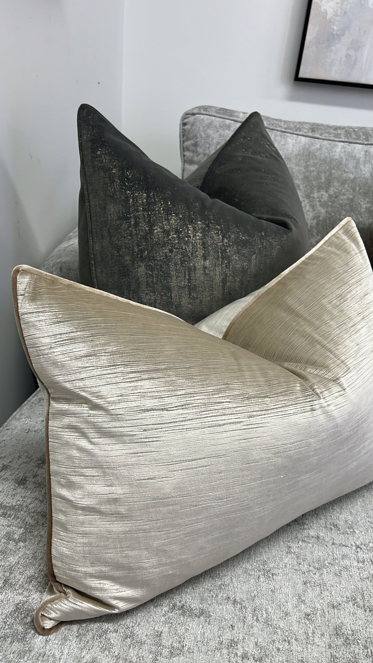 Acacia champagne cushion - Luscious Homewares