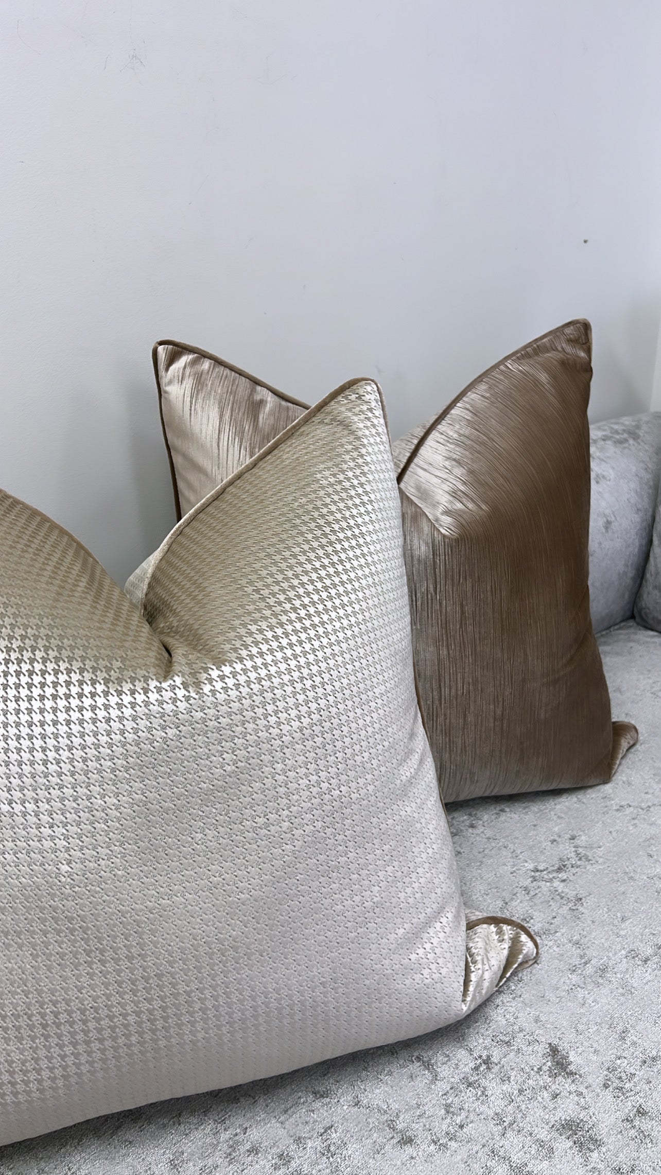 Acacia mocha cushion - Luscious Homewares