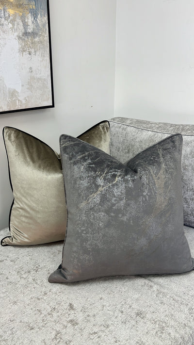 Cosmo Grey cushion 55x55 - Luscious Homewares