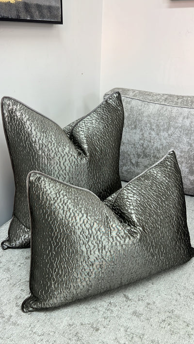 Glaće metallic cushion - Luscious Homewares