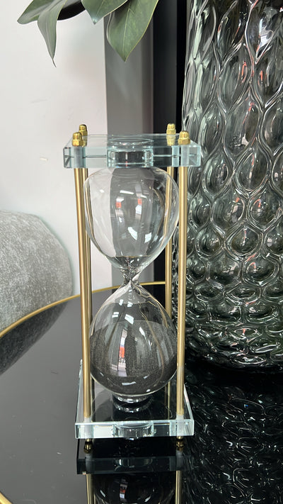 Crystal gold Hour glass large - Luscious Homewares