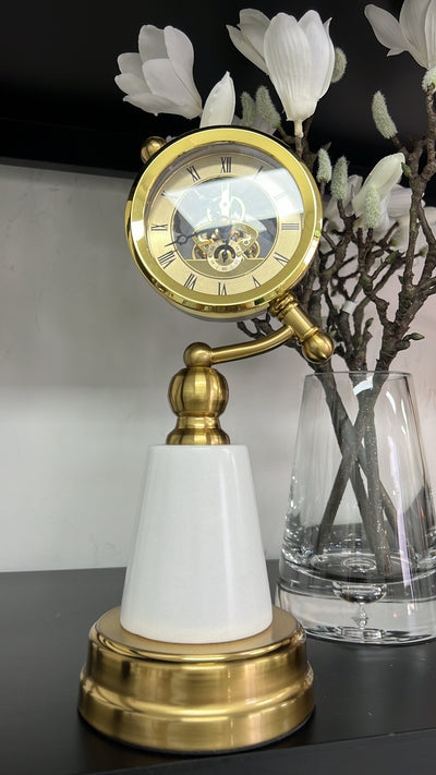 Richmond brass gold clock - Luscious Homewares