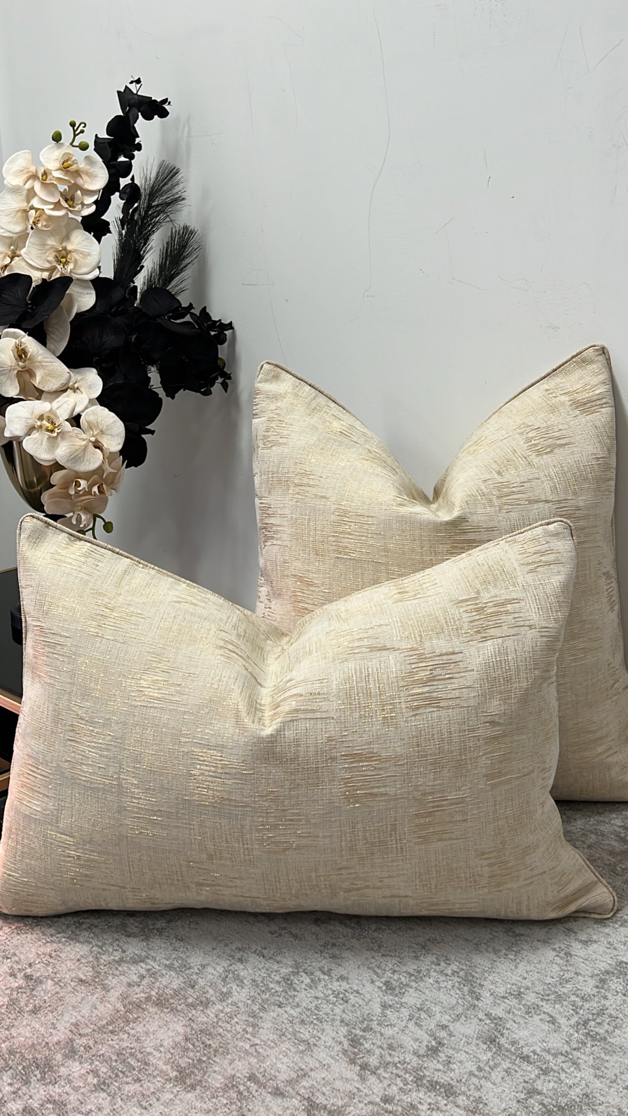 Dazzler gold cushion - Luscious Homewares